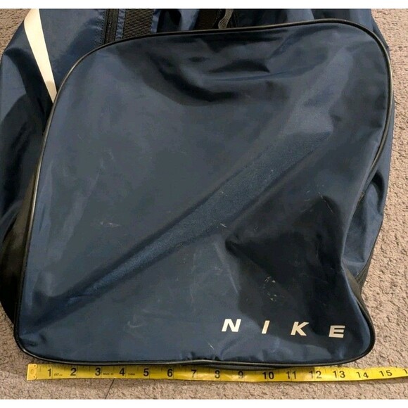 Vintage Y2K Nike Big Swoosh Logo Extra Large 32" Blue Duffle Bag - Picture 11 of 11